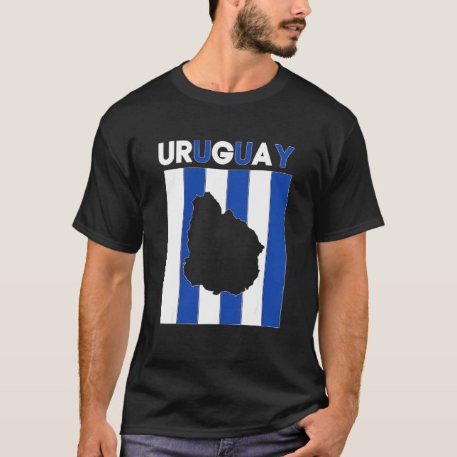 Camiseta Fronteras del país Uruguay (Anverso)