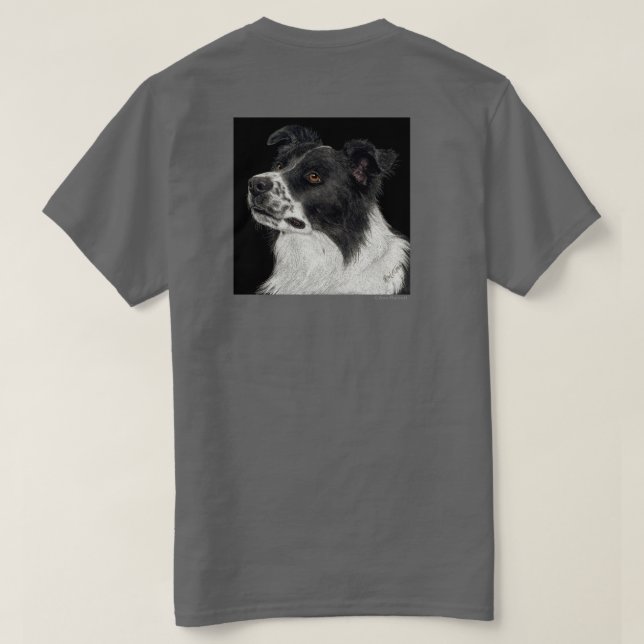 Camiseta Fronteriza Collie - "Ben" 2 (Reverso del diseño)
