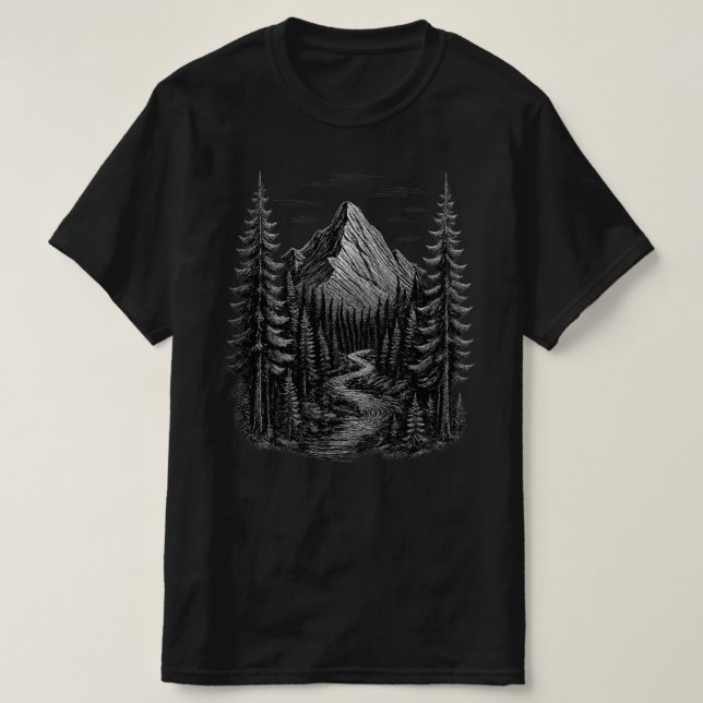 Camiseta Frontier Pulse — Rise Beyond the Peaks (Diseño del anverso)