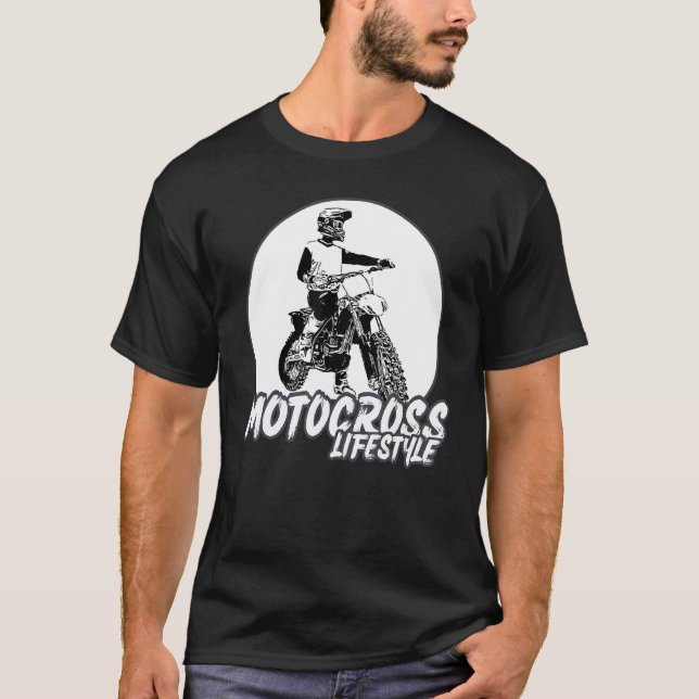 Camiseta Frontier Vintage Motocross Dirtbike Retro Biker Cl (Anverso)