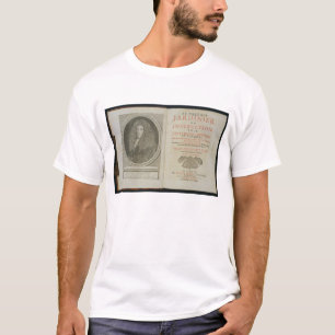 Camiseta Frontispiece de la página y del retrato de títul
