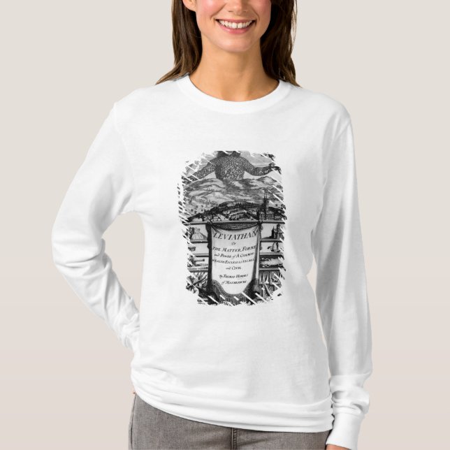Camiseta Frontispiece de Thomas Hobbes de Malmesbury (Anverso)