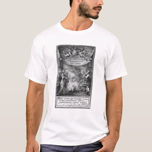 Camiseta Frontispiece del 'índice Librorum Prohibitorum (Anverso)