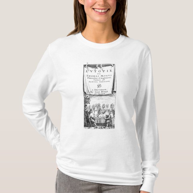 Camiseta Frontispiece, 'la Utopía de Thomas More (Anverso)