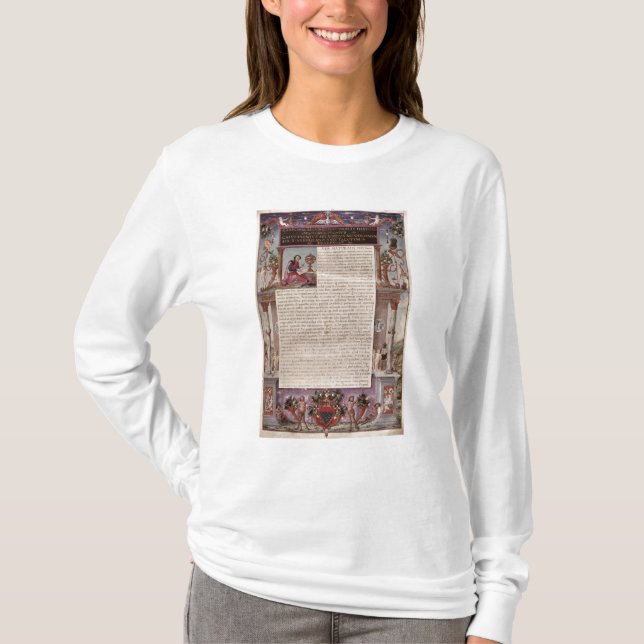 Camiseta Frontispiece para reservar I que muestra una (Anverso)