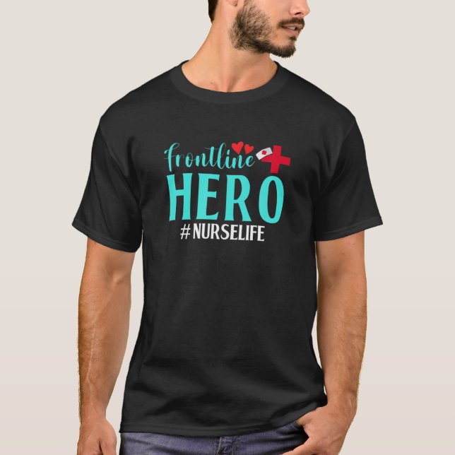 Camiseta Frontline Hero Nurs Life Worker Frontline Essenti (Anverso)