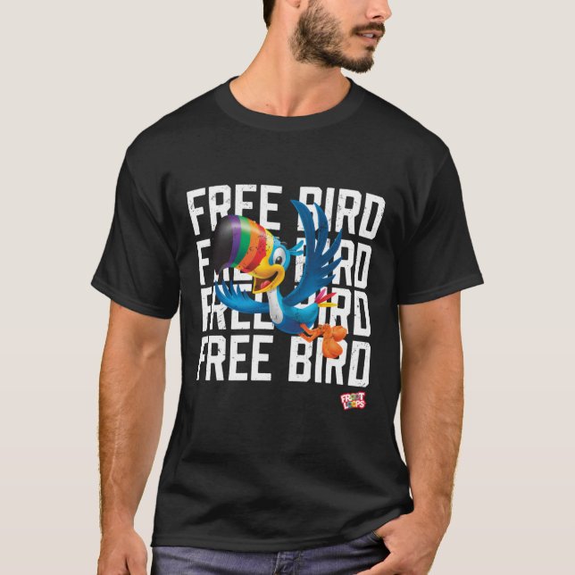 Camiseta Froot Loops Toucan Sam Free Bird (Anverso)