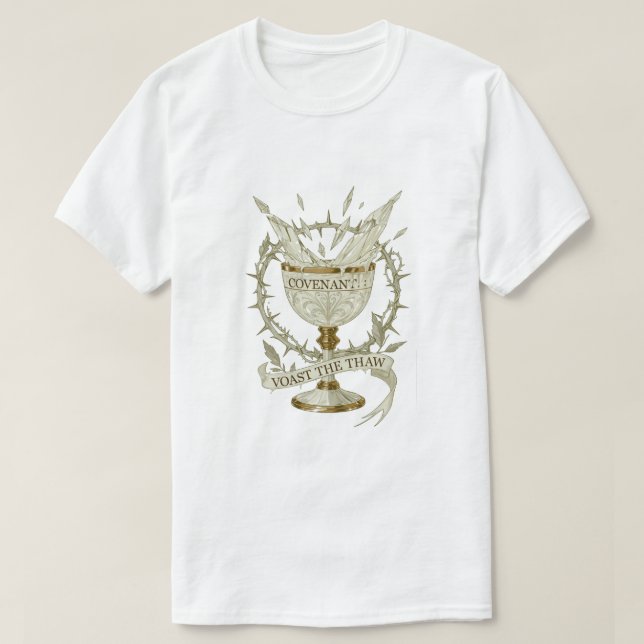 Camiseta Frosted Chalice Covenant T-Shirt | Toast the Thaw (Diseño del anverso)