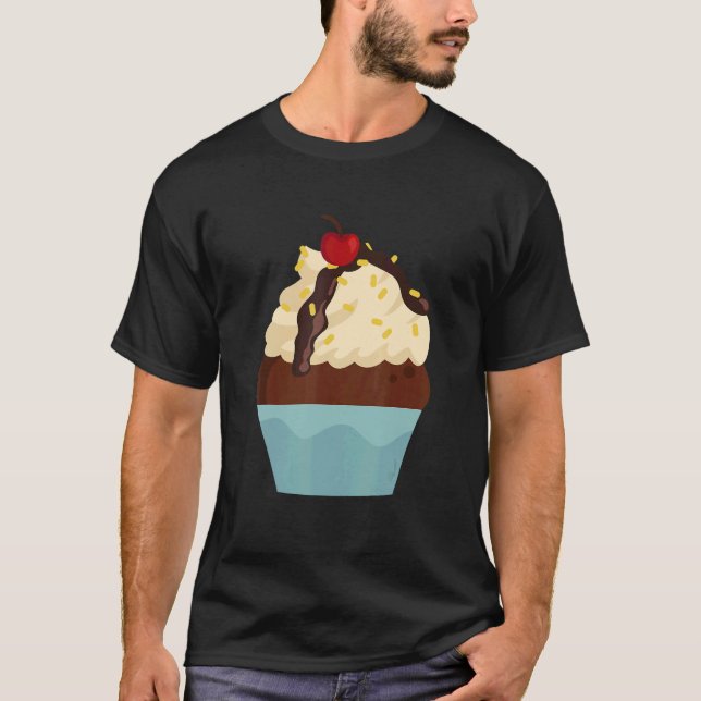 Camiseta Frosting Baking Cupcake For Dessert  Pastry Chef B (Anverso)