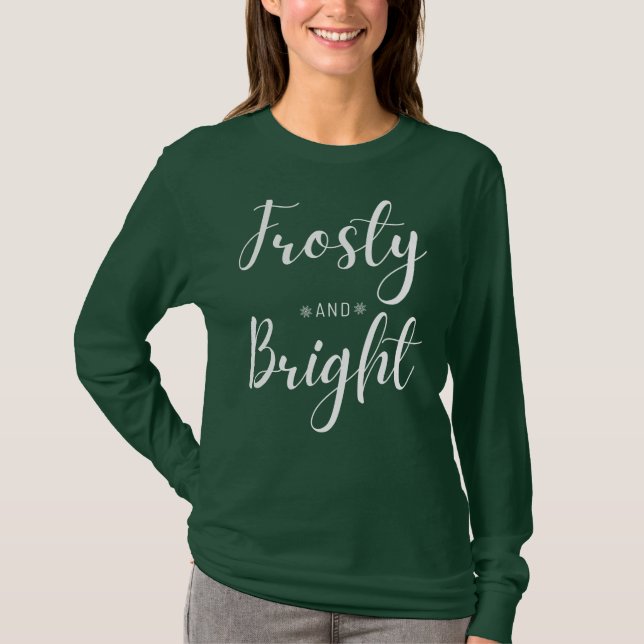 Camiseta Frosty & Bright Christmas (Anverso)