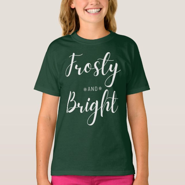 Camiseta Frosty & Bright Christmas (Anverso)