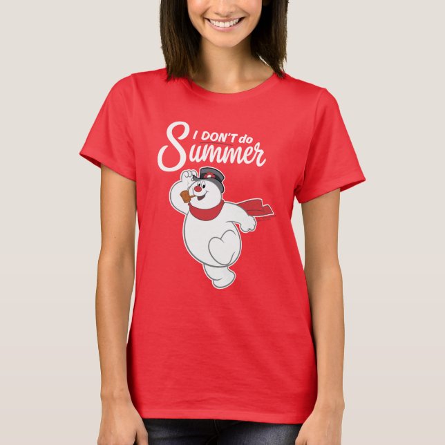 Camiseta Frosty el hombre de nieve | No hago verano (Anverso)