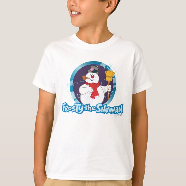 Camiseta Frosty el hombre de nieve | Retrato escarchado mág (Anverso)