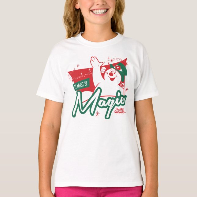 Camiseta Frosty el muñeco de nieve - Debe ser magia (Anverso)
