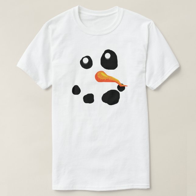 Camiseta Frosty el muñeco de nieve sonriendo (Diseño del anverso)