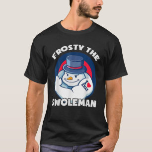 Camiseta Frosty El Navidad Feo Del Swoleman Dulce Funny S