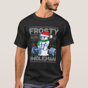 Camiseta Frosty El Navidad Feo Del Swoleman Dulce Funny S