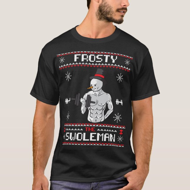 Camiseta Frosty el Navidades feos sudorosos Funny S (Anverso)