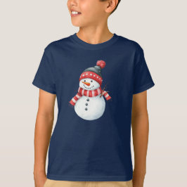 Camiseta "Frosty Fun: Santa Snowman Tee"