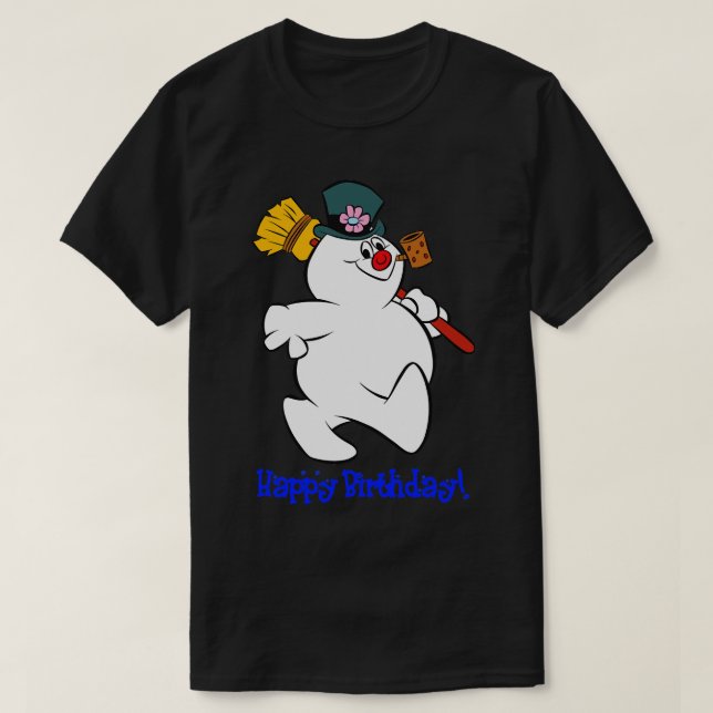 Camiseta Frosty Happy Birthday TShirt (Diseño del anverso)