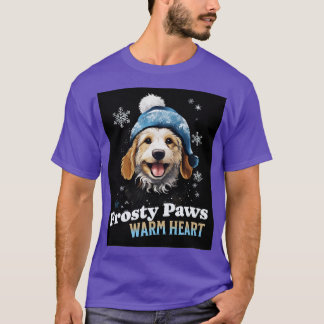 Camiseta Frosty Paws Corazones cálidos
