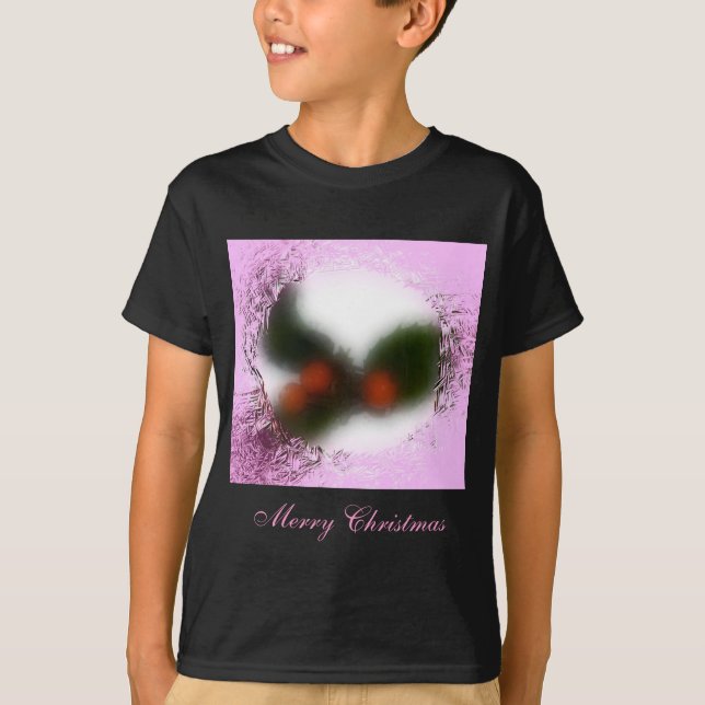 Camiseta Frosty Pink Holly (Anverso)