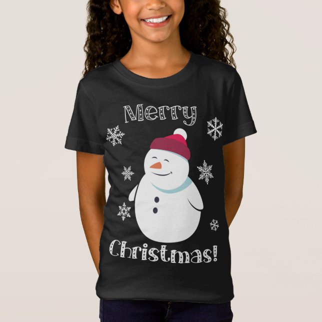 Camiseta Frosty Snowman cuece animal Navidad (Anverso)