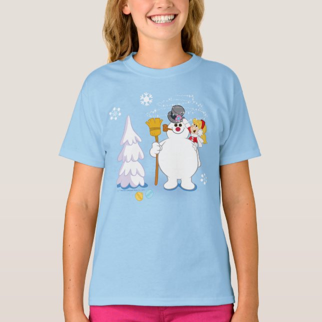 Camiseta Frosty the Snowman™ | Frosty & Karen Winter Fun (Anverso)