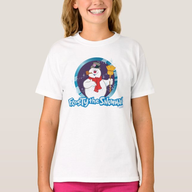 Camiseta Frosty the Snowman™ | Retrato escarchado mágico (Anverso)