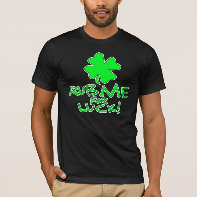 Camiseta ¡Fróteme para la suerte! (Anverso)