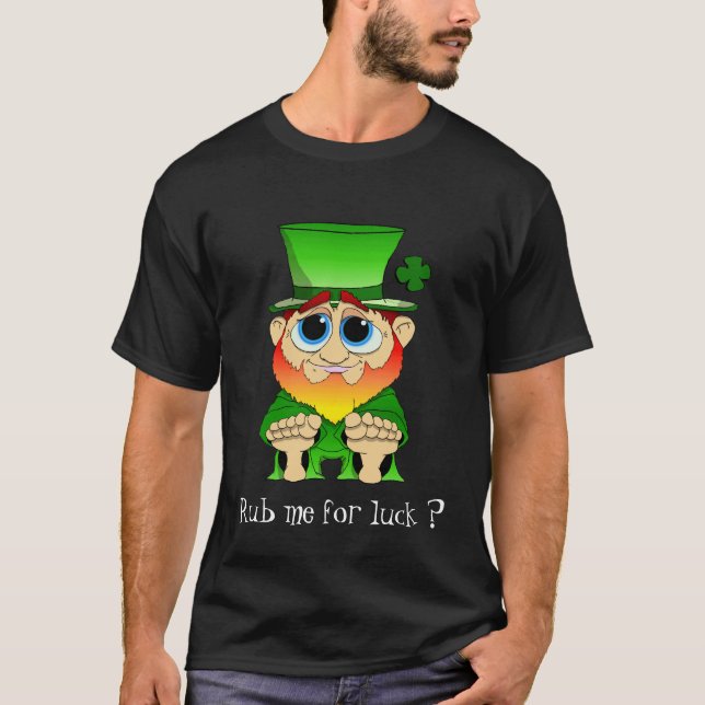 Camiseta ¿Fróteme para la suerte? (Anverso)