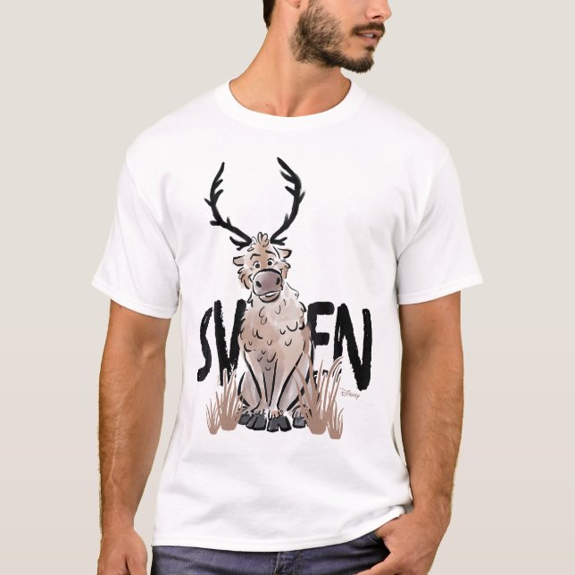Camiseta Frozen 2 - Sven Watercolor (Anverso)
