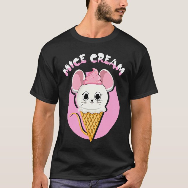 Camiseta Frozen Food Mouse  Foodie Mice Cream (Anverso)