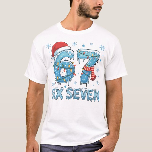 Camiseta Frozen six seven christmas (Anverso)