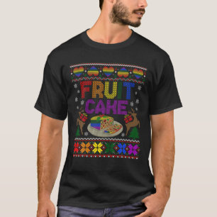Camiseta Fruit Cake Funny Gay Navidades feos sudan LGBT