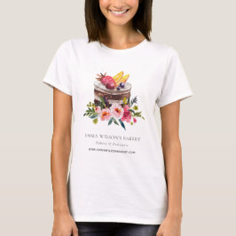 CAMISETA FRUIT FLORAL CAKE PATISSERIE CUPCAKE BAKERY CHEF