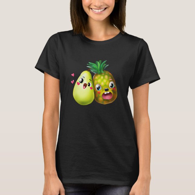 Camiseta Fruit Love Pear and Pineapple (Anverso)