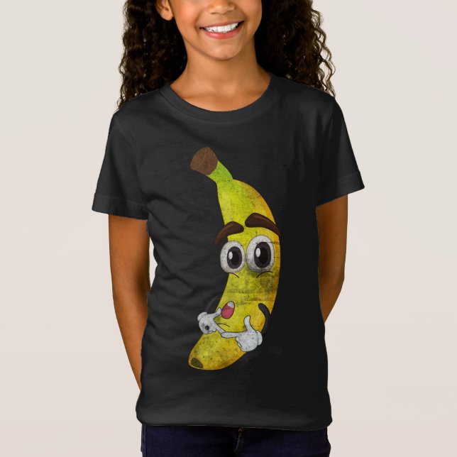 Camiseta Fruit Lover Kawaii Personalizado banana Healthy Fo (Anverso)