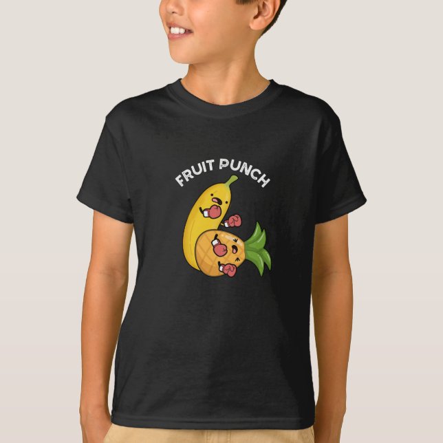 Camiseta Fruit Punch Funny Bebe Pun Dark BG (Anverso)