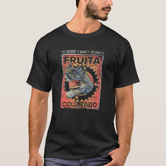 Camiseta Fruita Colorado Dinosaur - Reunión Familiar Mcbrid (Anverso)