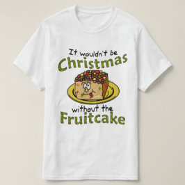 Camiseta Fruitcake divertido del dibujo animado del navidad