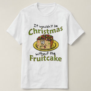 Camiseta Fruitcake divertido del dibujo animado del navidad