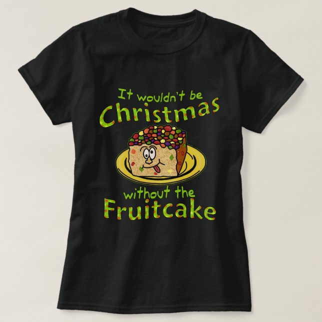 Camiseta Fruitcake divertido v2 del dibujo animado del (Diseño del anverso)