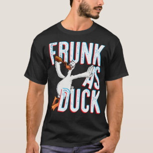 Camiseta Frunk As Duck Funny Bebe Alcohol Lárrado negro