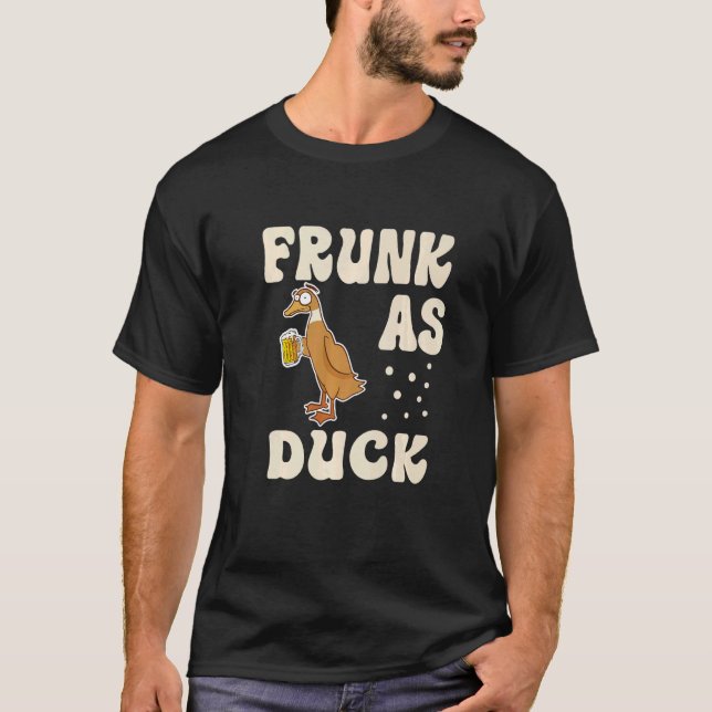 Camiseta Frunk As Duck   Rubber Duck Drinking Meme Humor  1 (Anverso)
