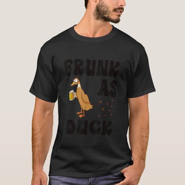 Camiseta Frunk As Duck   Rubber Duck Drinking Meme Humor 1 (Anverso)