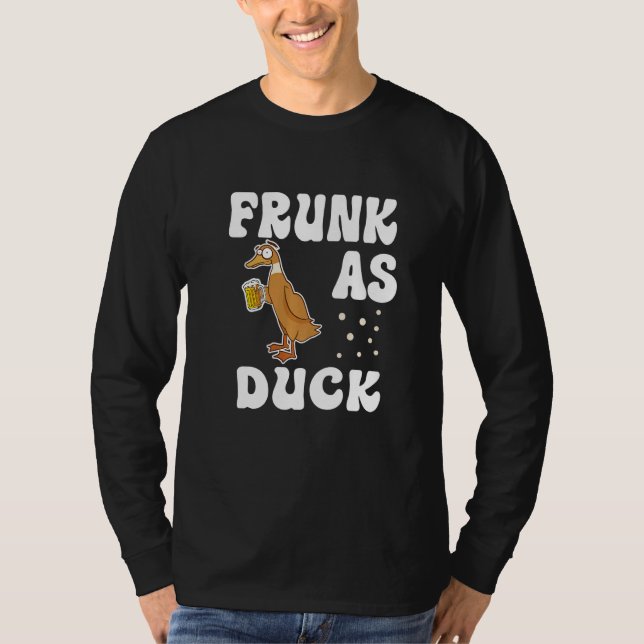 Camiseta Frunk As Duck   Rubber Duck Drinking Meme Humor  2 (Anverso)