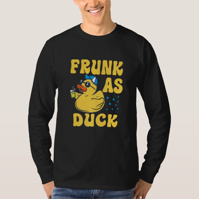 Camiseta Frunk As Duck   Rubber Duck Drinking Meme Humor  4 (Anverso)