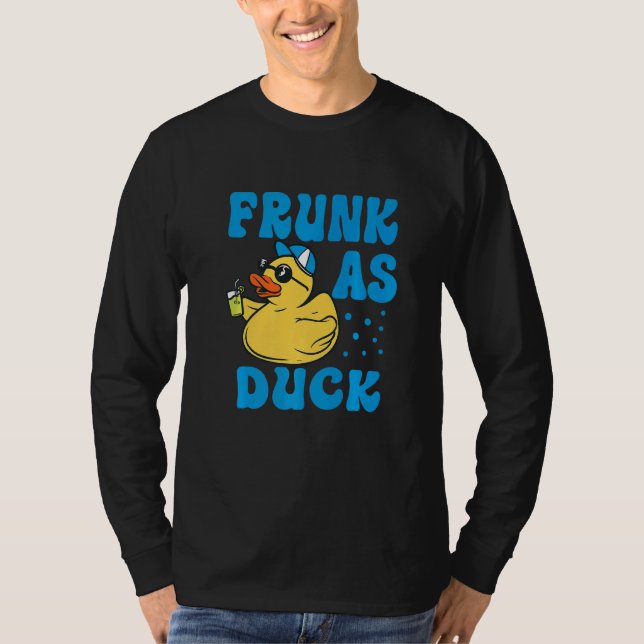 Camiseta Frunk As Duck   Rubber Duck Drinking Meme Humor  5 (Anverso)