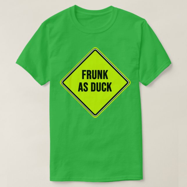 Camiseta Frunk As Duck Yellow Rótulo (Diseño del anverso)